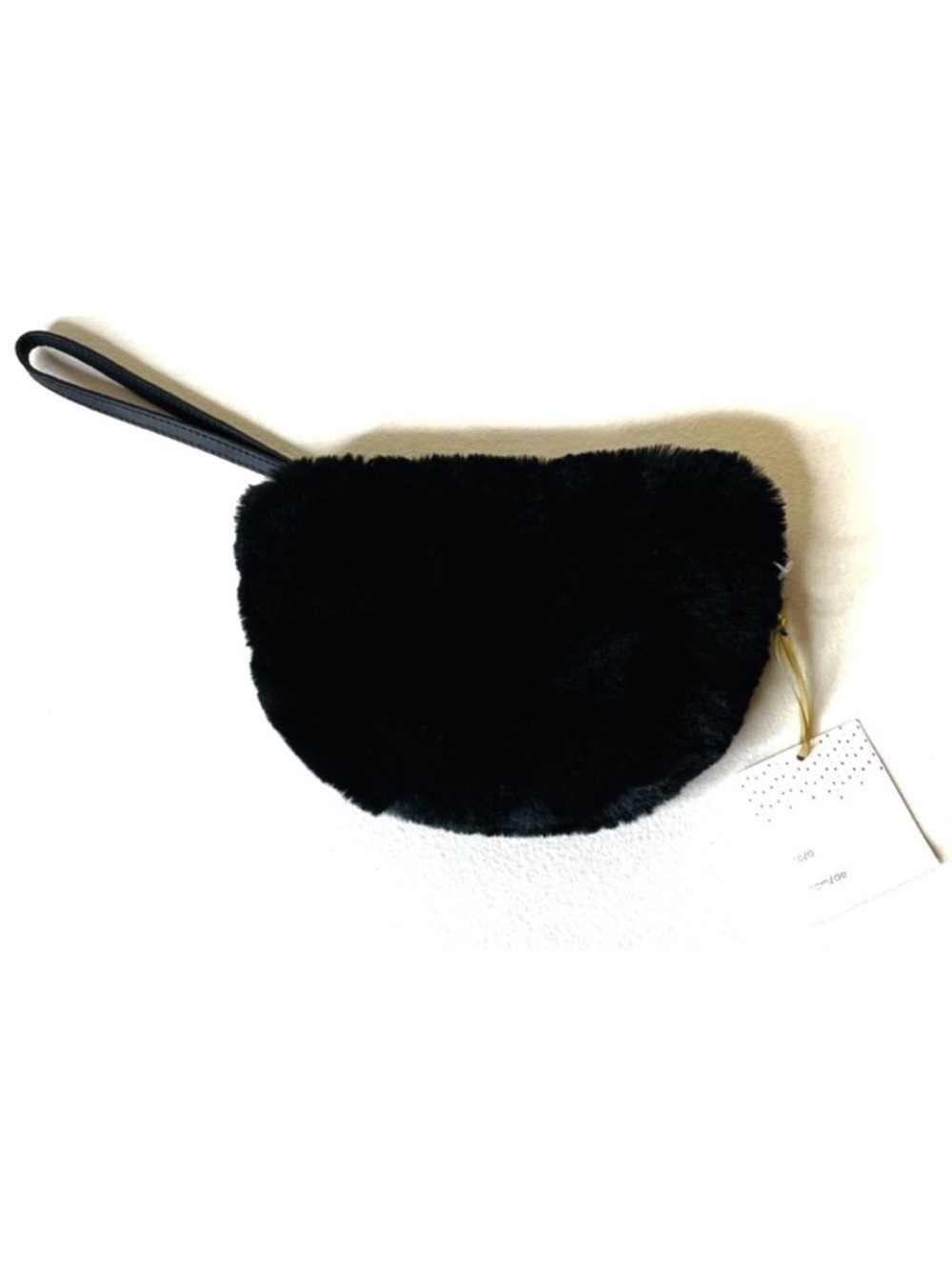 House of Harlow Faux Fur Glam Clutch Wristlet Bag